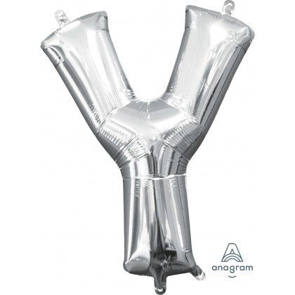 L16 16" (SILVER) Mini Foil Letter Y